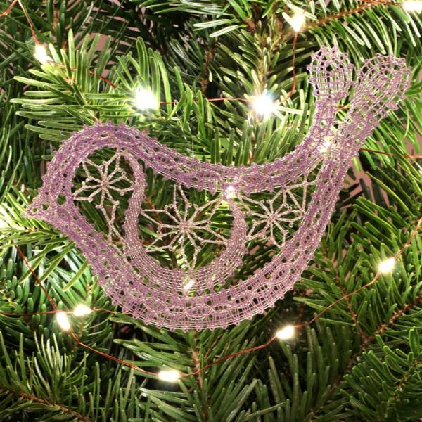 593 Klöppelbrief  Vögelchen "Nostalgie